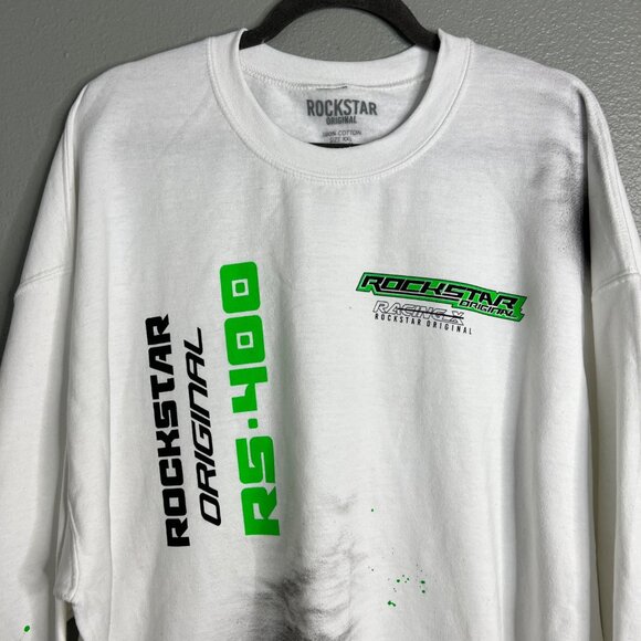 Rockstar Original Sweatshirt Mens Size XXL Racing Logo Graphic Y2K - Picture 2 of 8